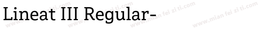 Lineat III Regular字体转换